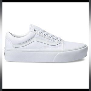 Vans Old Skool Platform - True White